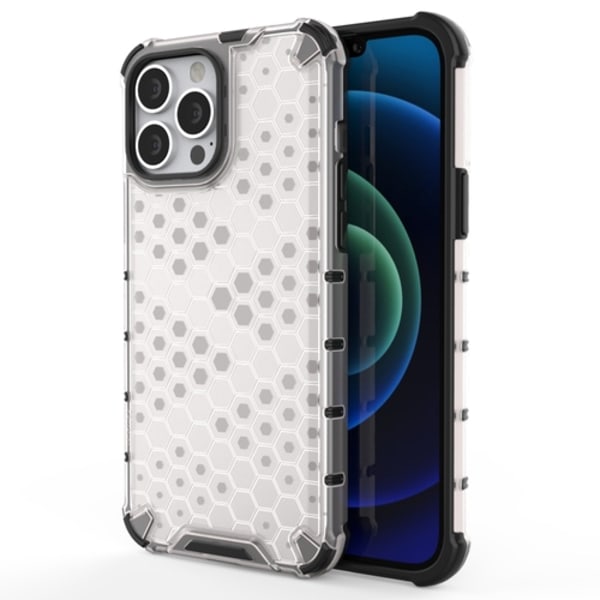 Honeycomb Armor TPU Bumper iPhone 13 Pro Max - Läpinäkyvä Transparent