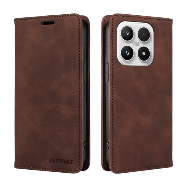 BETOPNICE Xiaomi 17 Plånboksfodral Konstläder - Brun