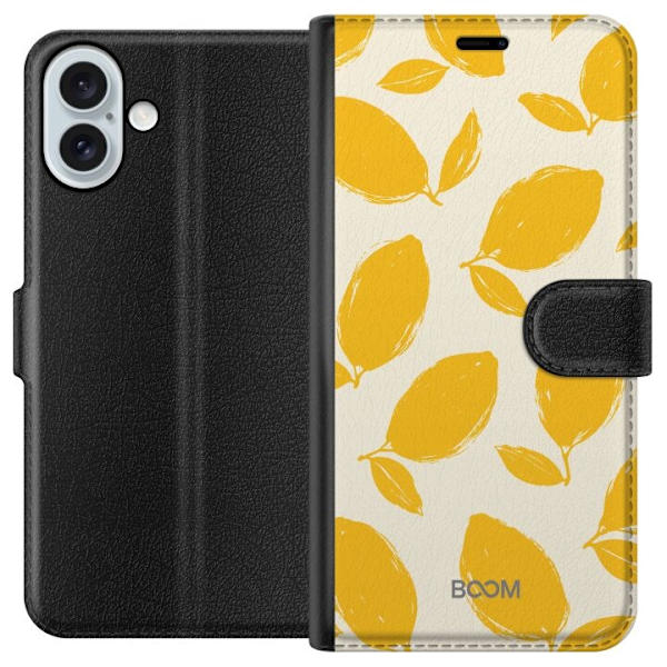 Plånboksfodral till Apple iPhone 16 Plus med Lemon Breeze