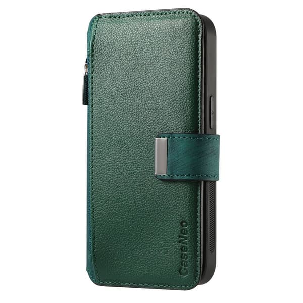 CASENEO Google Pixel 9a Plånboksfodral MW-02 Konstläder - Grön