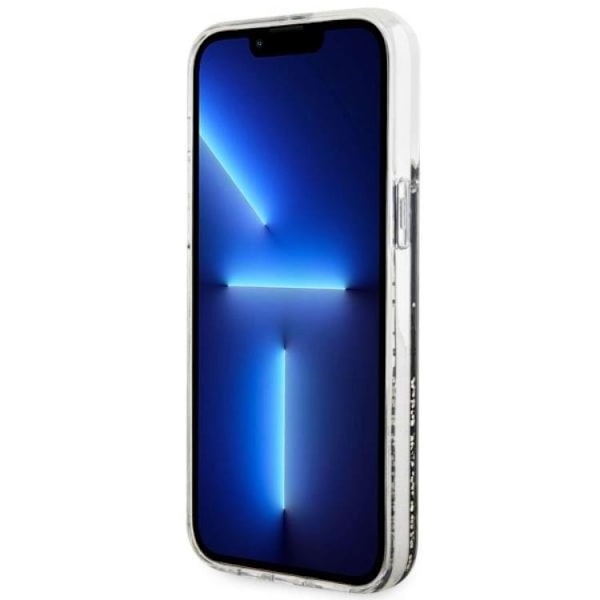 Guess iPhone 14 Pro Mobilskal Liquid Glitter Marble - Svart Svart