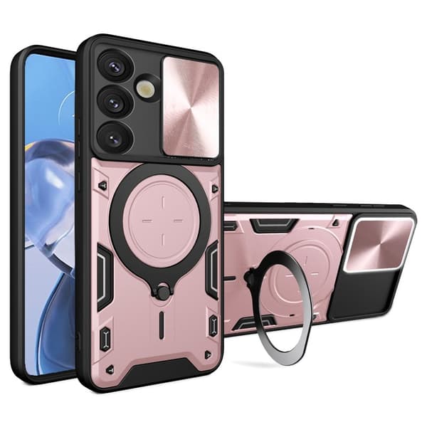 Mobilskal för Samsung Galaxy S26 Plus TPU + PC med Kickstand - Rosa