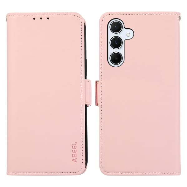 ABEEL Plånboksfodral för Samsung Galaxy S26 Plus Konstläder RFID - Rosa