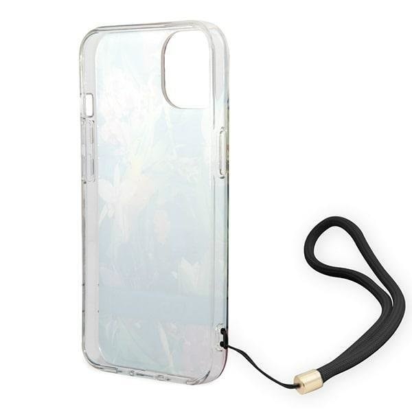 GUESS iPhone 14 Pro Skal Flower Strap - Blå Blå