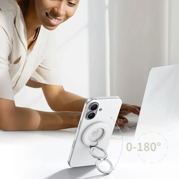 Tech-Protect Magsafe Magnetisk Telefonringeholder - Hvid Vit