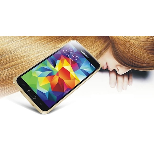 LOVE MEI 0,7mm Metal Bumper till Samsung Galaxy S5 (Rosa) Rosa