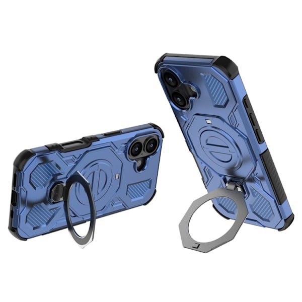 Mobilskal till iPhone 17 Rotating Kickstand - Mörkblå Blå