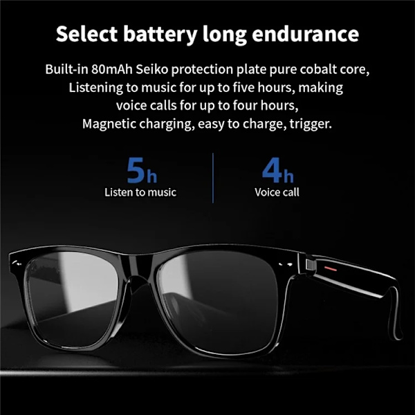 Smarta Glasögon Bluetooth E13-C - Anti-Blue-Ray lins