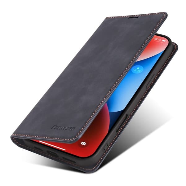 FORWENW iPhone 17 Plånboksfodral Konstläder - Svart