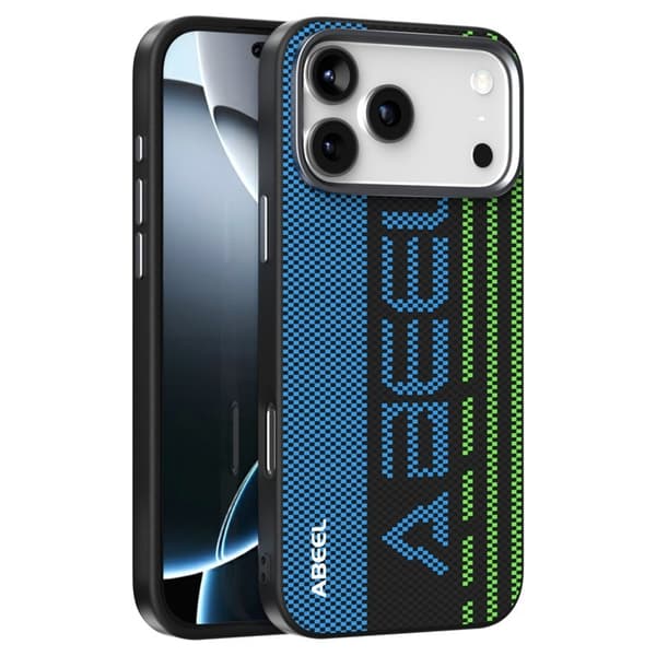 ABEEL Mobilskal till iPhone 17 Pro Max MagSafe PC TPU Läder Svart
