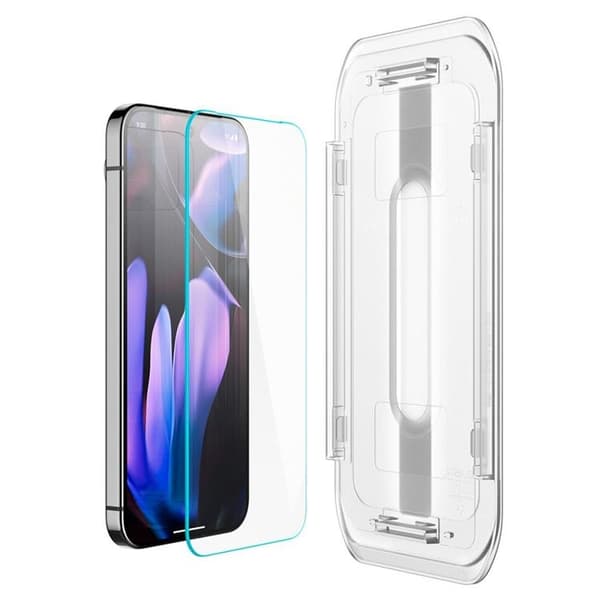 Spigen [2-Pack] Google Pixel 9 Pro XL Härdat Glas Skärmskydd 'EZ Fit" Transparent