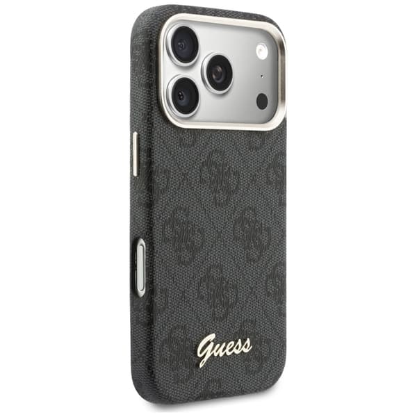 Guess telefontaske til iPhone 17 Pro Max MagSafe 4G Script - Sort Svart