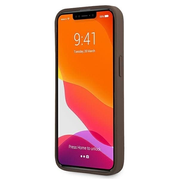 Guess Ring Stand Cover iPhone 13 Pro / 13 - Brun Brown