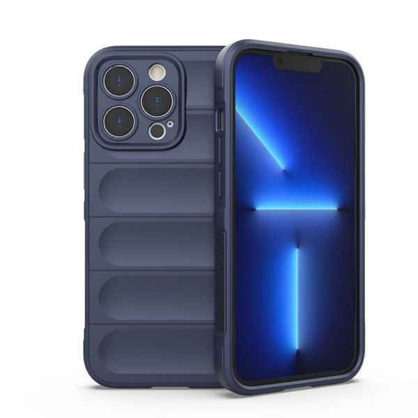 iPhone 13 Pro Skal Magic Shield Flexible Armored - Tummansininen Blå