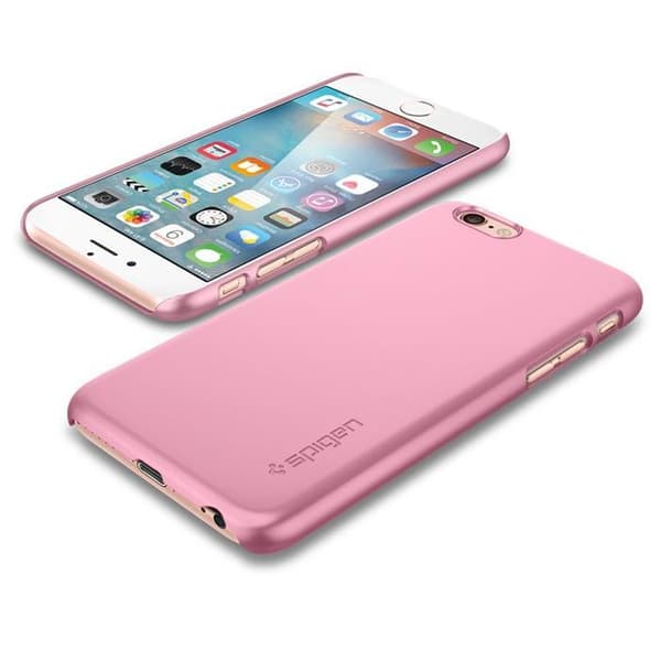 SPIGEN Ultra Thin Fit Skal till Apple iPhone 6/6S - Metallic Rose Rosa