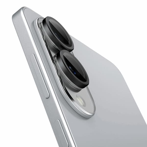 Spigen [2-Pack] Galaxy S25 Edge Kameralinsskydd Härdat glas EZ Fit Svart
