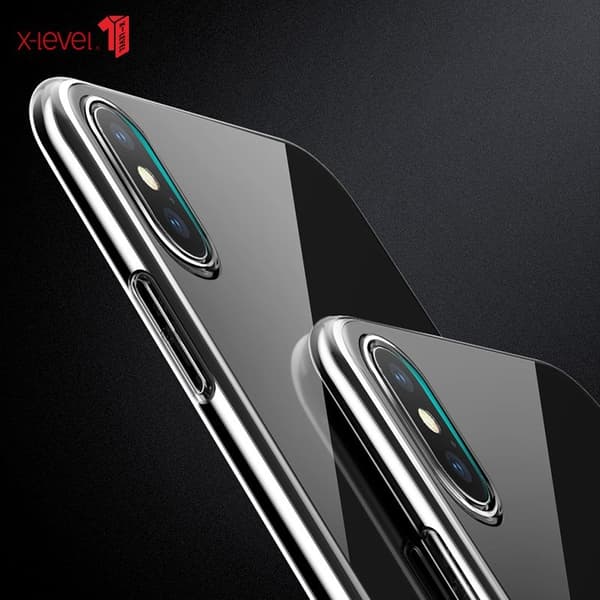 X-LEVEL Clear Series TPU Mobilskal för iPhone XS Max - Transparent