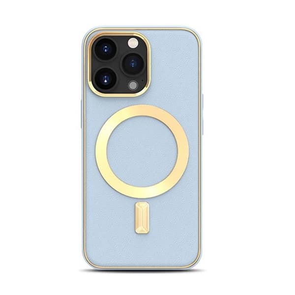 BOOM iPhone 13 Pro Cover Magsafe Læder - Peak Blå Blå