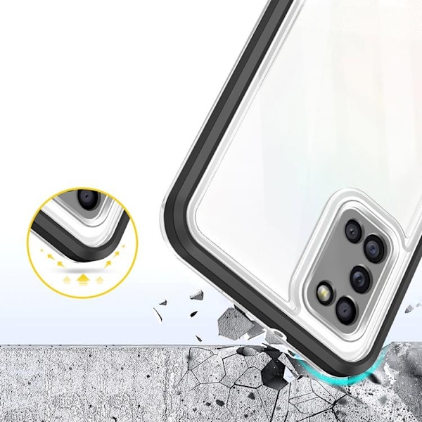 3in1 Galaxy A03s Skal Frame gel - Svart Svart