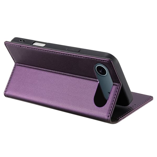 N.BEKUS iPhone Air Konstläder Plånboksfodral RFID-Skydd P3 - Lila Lila