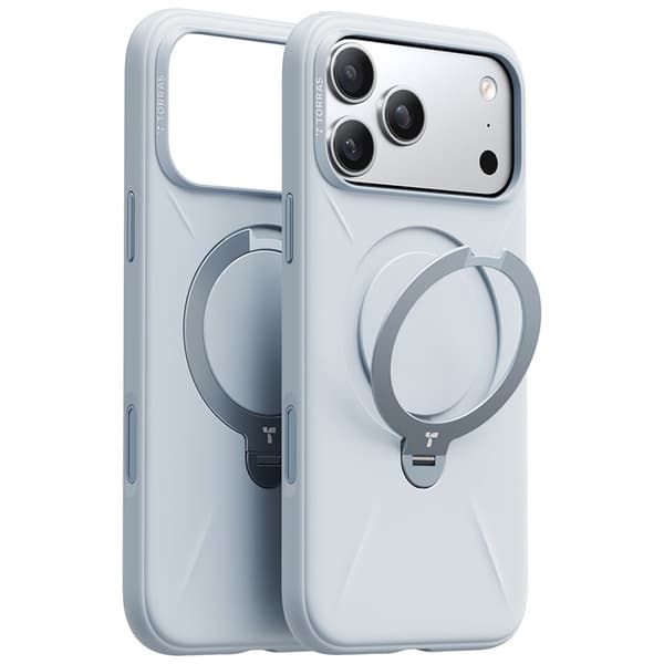 TORRAS Mobilskal till iPhone 17 Pro MagSafe Ostand Q Pro - Blå Blå