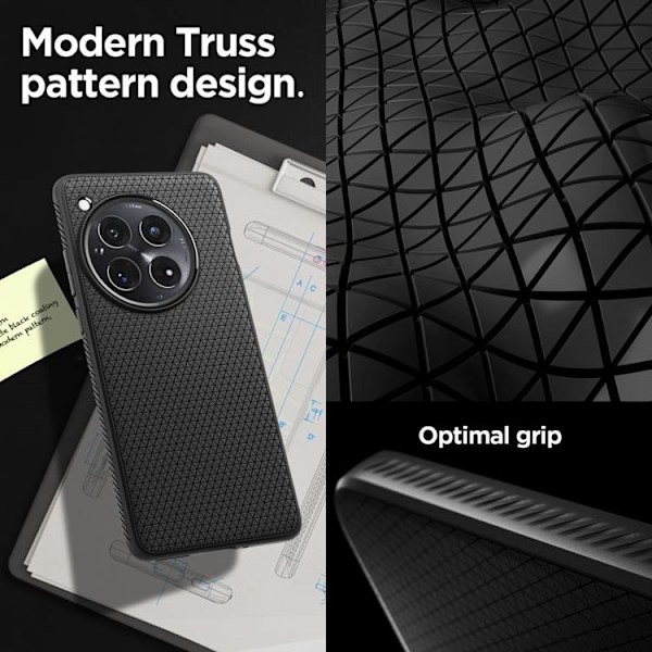 Spigen OnePlus 12 5G Mobilskal Liquid Air - Matte Svart