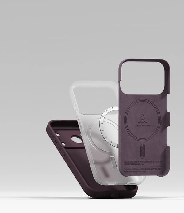 Ringke Mobilskal För iPhone 18 Pro Max Magsafe Magnetic Silikon - Mörk Cherry