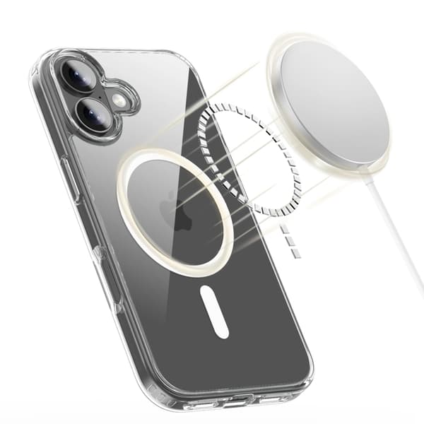Tech-Protect Telefontaske til iPhone 17 Magsafe Flexair Hybrid - Klar Svart