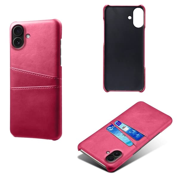 Mobilskal till iPhone 17 Korthållare Dual - Rosé Rosa