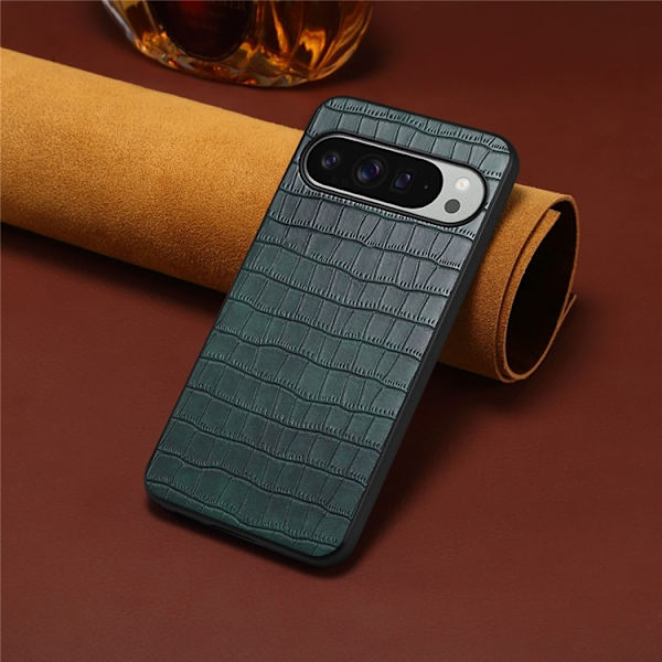 Mobilskal till Google Pixel 10 Pro XL Crocodile Texture - Grön Grön