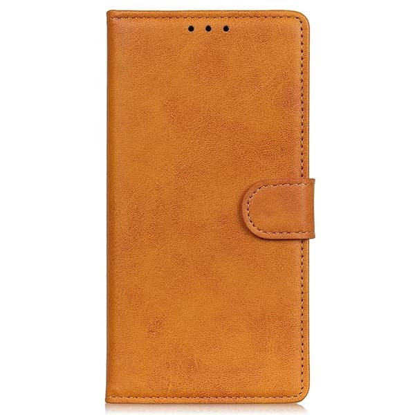 Sony Xperia 1 VII Plånboksfodral Cowhide Konstläder - Brun