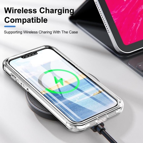 iPhone 14 Plus Skal 360 Butterfly - Blå