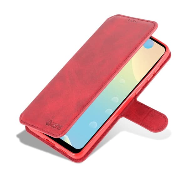 AZNS Samsung Galaxy A53 5G Plånboksfodral Konstläder - Röd