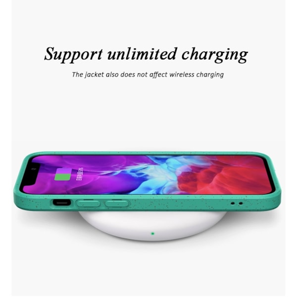 Hvede Strå Eco-venlig Mobilcover iPhone 12 Pro Max - Rød