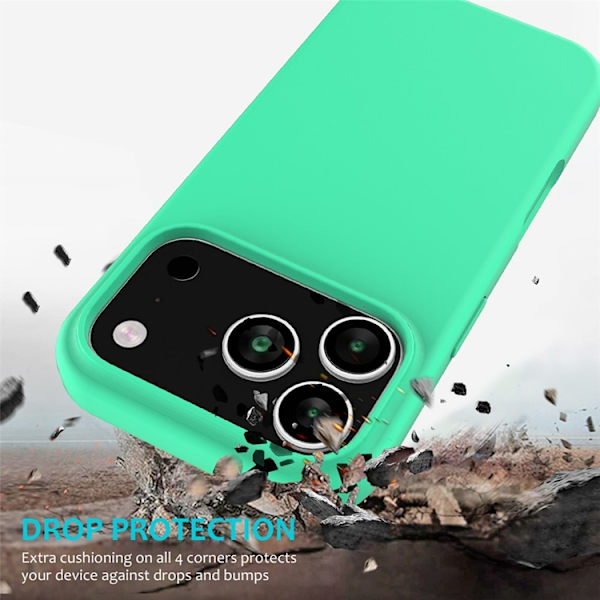 Mobilskal till iPhone 17 Pro Max Liquid Silikon - Grön Grön