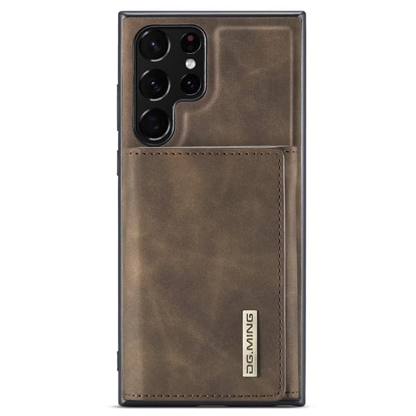DG.MING 2-in-1 Plånboksfodral Samsung Galaxy S22 Ultra - Brun