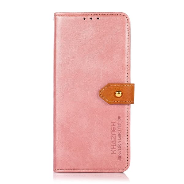 KHAZNEH OnePlus 15 5G Plånboksfodral Flip Konstläder Stativ Roséguld