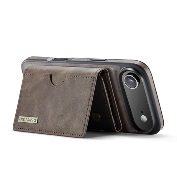 DG.MING M6 Series iPhone Air Plånboksfodral Magnetiskt Brun