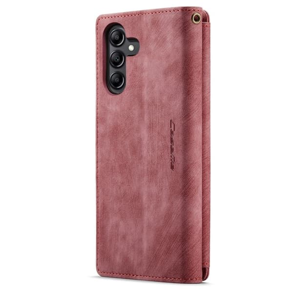 CASEME Galaxy A24 4G Plånboksfodral C30 Zipper - Röd Röd