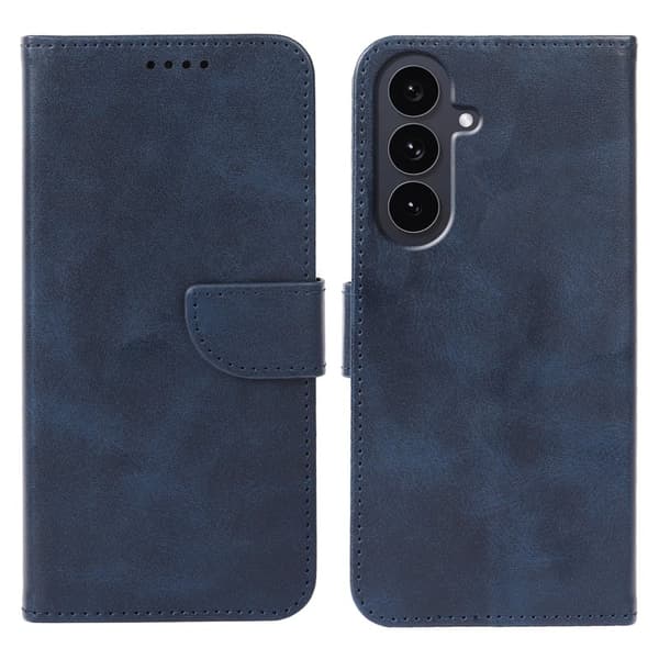 Samsung Galaxy S26 Plus Plånboksfodral Ställ Magnetisk Stängning Konstläder Blå