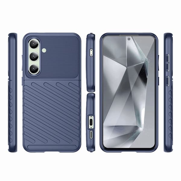 Telefontaske til Galaxy S24 FE Thunder Armored - Blå Blå