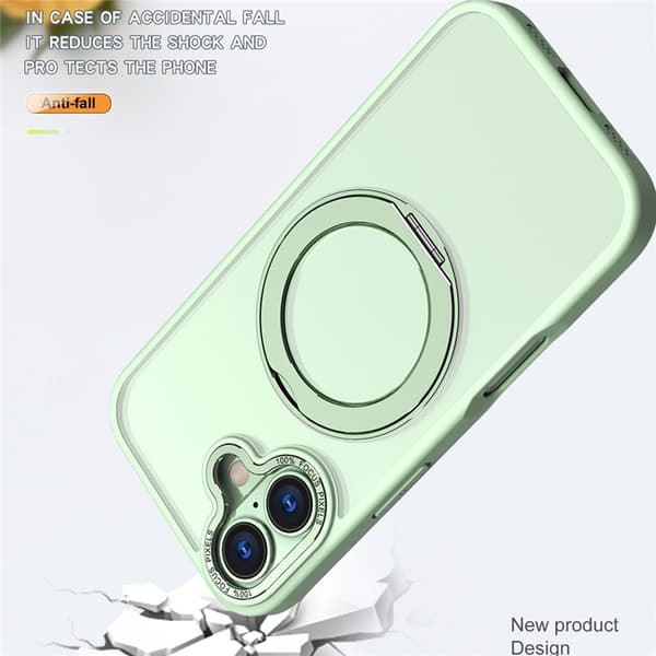 Mobilskal till iPhone 17 MagSafe TPU + Acrylic Kickstand - Grön Grön
