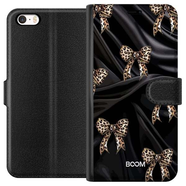 Plånboksfodral till Apple iPhone 5s med Leopard Bow