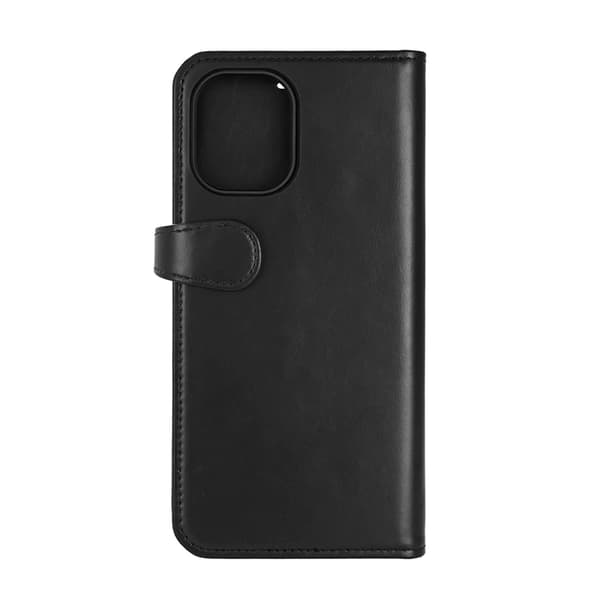 BUFFALO Ægte Læder iPhone 16 Plus Pung Taske MagSafe 2-i-1 - Sort Black
