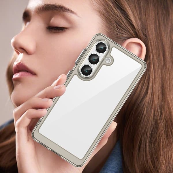 WANLONFENG Mobilskal till Samsung Galaxy S26 TPU XC Serie - Transparent Grå