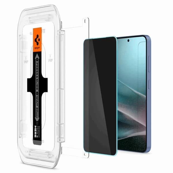 Spigen [2-Pack] Galaxy S25 Plus/S24 Plus Skärmskydd Härdat Glas EZ-FIT Svart