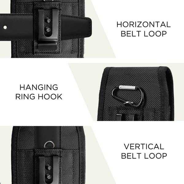 Tech-Protect Universal Mobiletui SM85 5.8 - 6.8 tommer - Sort Svart