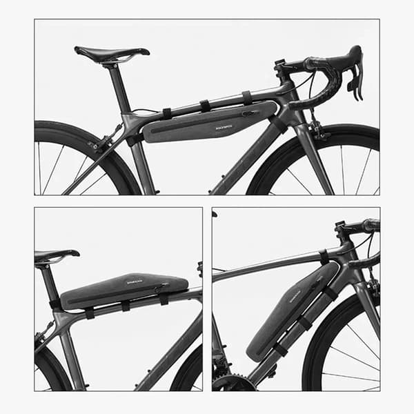 Rockbros Cykeltaske Vandtæt Til Ramme AS-052 - Grå Grå