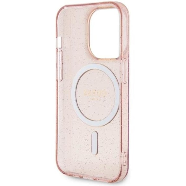 Guess iPhone 11/XR Mobilskal Magsafe Glitter Guld - Rosa