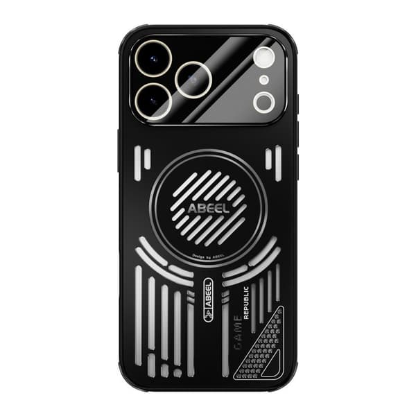 ABEEL Mobilskal till iPhone 17 Pro Max Aluminium + PC + TPU - Svart